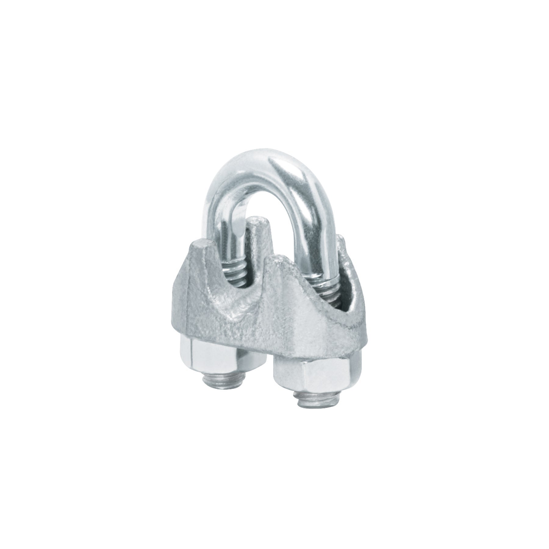 Blister c/2 nudos (perros) de hierro p/cable de 5/16', FIERO