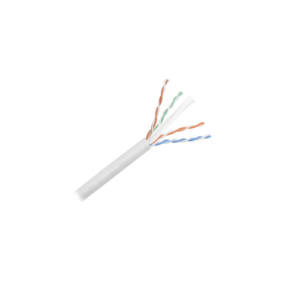 PANDUIT - Bobina de Cable UTP de 305 Metros (1000 Pies) de Cobre, NetKey, Gris Claro, Categoría 6 (24 AWG), 1000Mbps, Riser (CMR), de 4 Pares