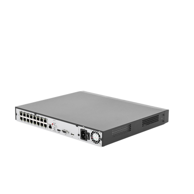 HILOOK BY HIKVISION - NVR 8 Megapixel (4K) (Compatible con Cámaras AcuSense) / 16 Canales IP / 16 Puertos PoE+ / 2 Bahías de Disco Duro / HDMI en 4K
