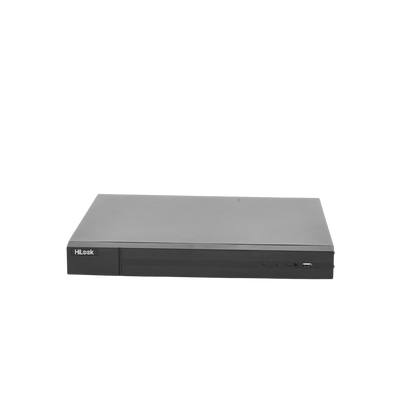HILOOK BY HIKVISION - NVR 8 Megapixel (4K) (Compatible con Cámaras AcuSense) / 16 Canales IP / 16 Puertos PoE+ / 2 Bahías de Disco Duro / HDMI en 4K
