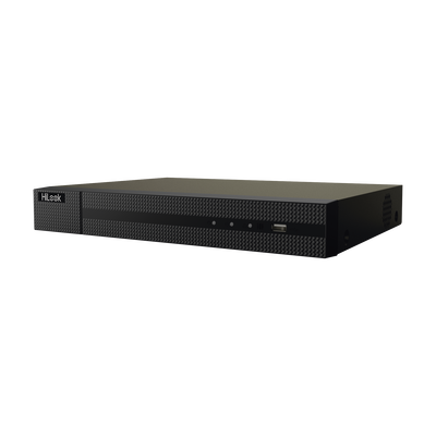 HILOOK BY HIKVISION - NVR 8 Megapixel (4K) (Compatible con Cámaras AcuSense) / 16 Canales IP / 16 Puertos PoE+ / 2 Bahías de Disco Duro / HDMI en 4K