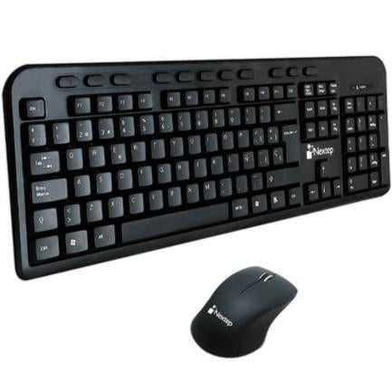 NEXTEP SOLUCIONES - Teclado y Mouse Nextep Inalámbrico USB