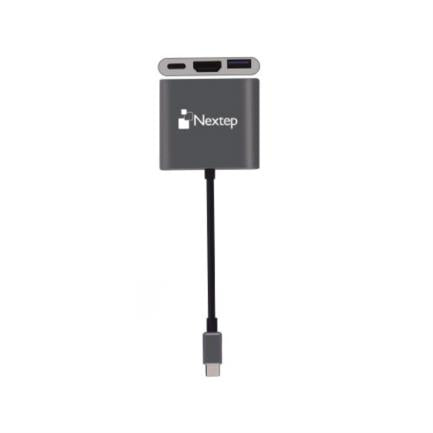 NEXTEP SOLUCIONES - Hub Nextep USB-C 3 en 1 USB 3.0/HDMI 4K