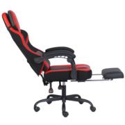 NEXTEP SOLUCIONES - Silla Gamer Nextep Ergonomica Falkor Masaje Lumbar y Reposa Pies Color Rojo/Negro