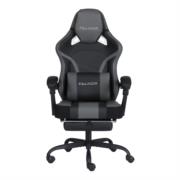 NEXTEP SOLUCIONES - Silla Gamer Nextep Ergonomica Falkor Masaje Lumbar y Reposa Pies Color Gris/Negro