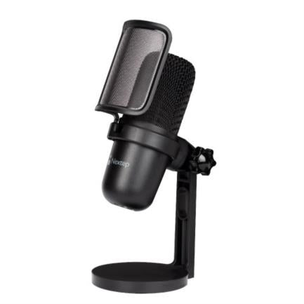 NEXTEP SOLUCIONES - Micrófono Profesional Nextep Streaming USB con Base