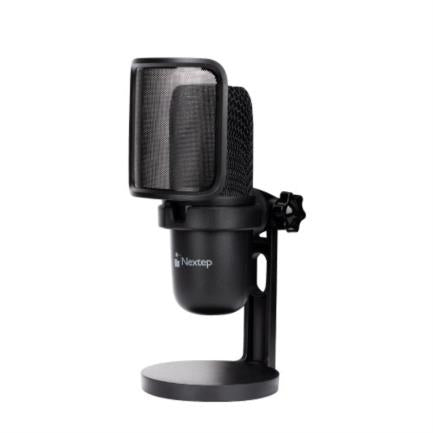 NEXTEP SOLUCIONES - Micrófono Profesional Nextep Streaming USB con Base
