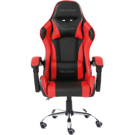 NEXTEP SOLUCIONES - Silla Gamer Ergonómica Modelo Falkor Color Negro-Rojo