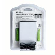 NEXTEP SOLUCIONES - Cargador de Pilas Nextep AA/AAA Incluye 2 Pilas AA