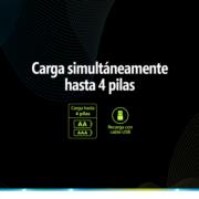 NEXTEP SOLUCIONES - Cargador de Pilas Nextep AA/AAA Incluye 2 Pilas AA