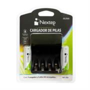 NEXTEP SOLUCIONES - Cargador de Pilas Nextep AA/AAA Incluye 2 Pilas AA