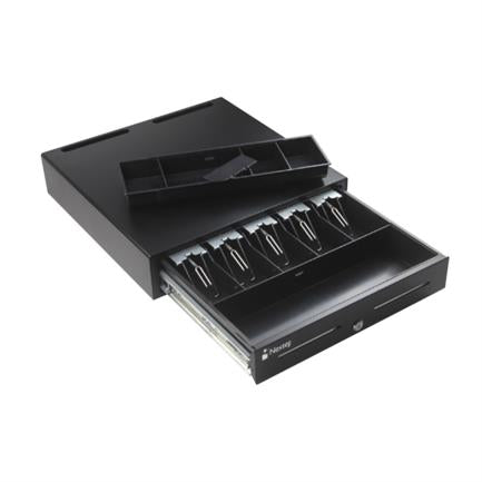 NEXTEP SOLUCIONES - Cajon De Dinero Nextep 5 Billetes / 5 Monedas Ancho Uso Rudo Reforzado Riel Metalico