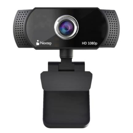 NEXTEP SOLUCIONES - Cámara Web Nextep FHD 1080P USB Ajuste 360° Color Negro
