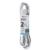 NEXTEP SOLUCIONES - Extension Electrica Nextep para Casa/Oficina 16 AWG 2m Clavija Plana Blanca