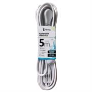 NEXTEP SOLUCIONES - Extension electrica Nextep para Casa/Oficina 16 AWG 5m Clavija Plana Blanca