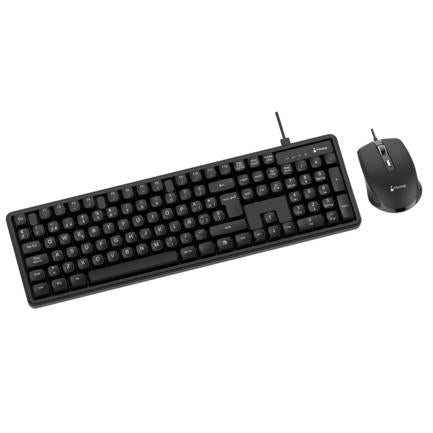NEXTEP SOLUCIONES - Teclado y Mouse Nextep Pro Alambrico Operacion Silenciosa USB