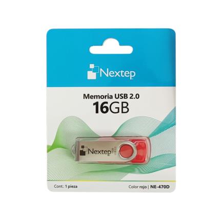 NEXTEP SOLUCIONES - Memoria USB Nextep 2.0 Twist 16GB Rojo