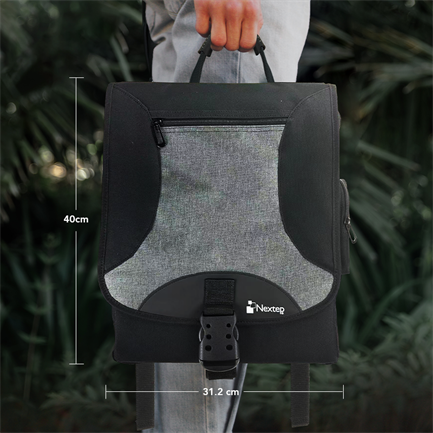 NEXTEP SOLUCIONES - Mochila Nextep para Laptop 15.6" Mensajero 2 en 1 Negra