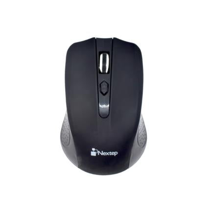 NEXTEP SOLUCIONES - Mouse Nextep Inalámbrico USB Color Negro 1600 dpi Baterias Incluidas