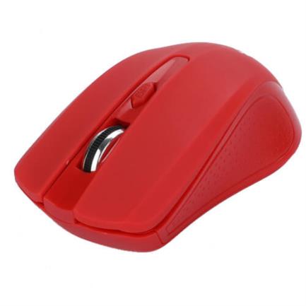 NEXTEP SOLUCIONES - Mouse Nextep Inalámbrico USB Color Rojo 1600 dpi Baterías Incluidas