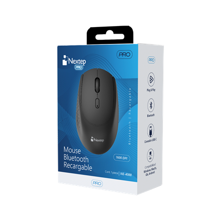 NEXTEP SOLUCIONES - Mouse Nextep Pro Bluetooth 1600 Dpi Recargable