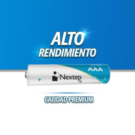 NEXTEP SOLUCIONES - Pilas Nextep AAA Alcalinas LR03 1.5V c/4 Piezas