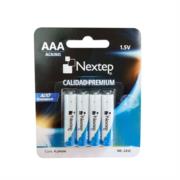 NEXTEP SOLUCIONES - Pilas Nextep AAA Alcalinas LR03 1.5V c/4 Piezas