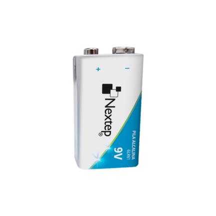 NEXTEP SOLUCIONES - Pilas Nextep 9V Alcalinas Cuadrada 6LR61 c/2 Piezas