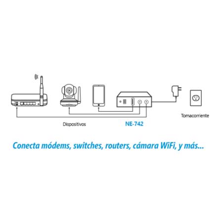 NEXTEP SOLUCIONES - UPS Nextep Para Modem Tamaño Compacto