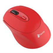 NEXTEP SOLUCIONES - Mouse Nextep Inalámbrico Ergónomico USB 1600 dpi Batería Incluida Color Rojo