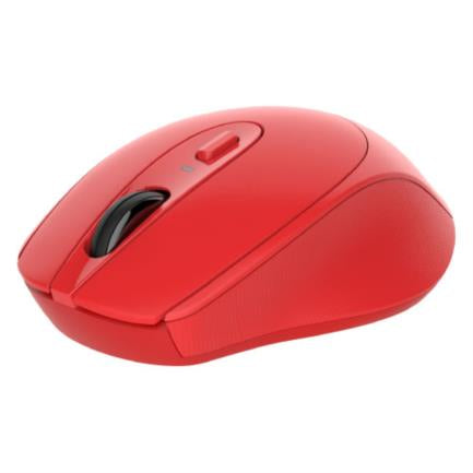 NEXTEP SOLUCIONES - Mouse Nextep Inalámbrico Ergónomico USB 1600 dpi Batería Incluida Color Rojo