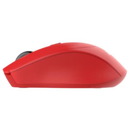 NEXTEP SOLUCIONES - Mouse Nextep Inalámbrico Ergónomico USB 1600 dpi Batería Incluida Color Rojo