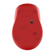 NEXTEP SOLUCIONES - Mouse Nextep Inalámbrico Ergónomico USB 1600 dpi Batería Incluida Color Rojo