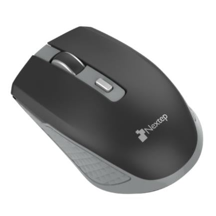 NEXTEP SOLUCIONES - Mouse Nextep Inalámbrico Recargable Switch Encendido 1600 dpi Color Negro-Gris
