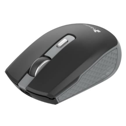 NEXTEP SOLUCIONES - Mouse Nextep Inalámbrico Recargable Switch Encendido 1600 dpi Color Negro-Gris