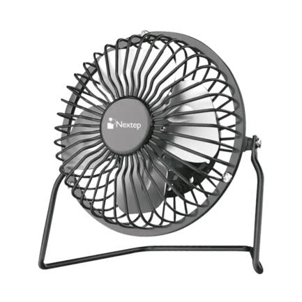 NEXTEP SOLUCIONES - Mini Ventilador Nextep de Escritorio Metalico Conexion USB a 4
