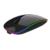 NEXTEP SOLUCIONES - Mouse Nextep Inalámbrico Recargable Delgado/Silencioso RGB 1600 dpi Color Negro