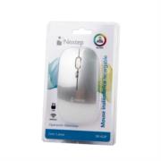 NEXTEP SOLUCIONES - Mouse Nextep Inalámbrico Recargable Delgado/Silencioso RGB 1600 dpi Color Plata