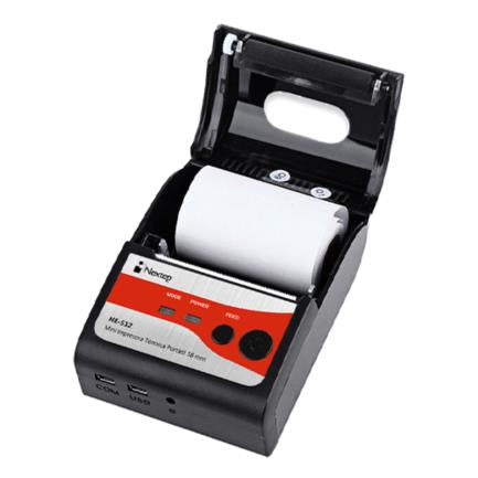 NEXTEP SOLUCIONES - Mini Impresora Nextep Térmica Portátil 58mm USB Bluetooth