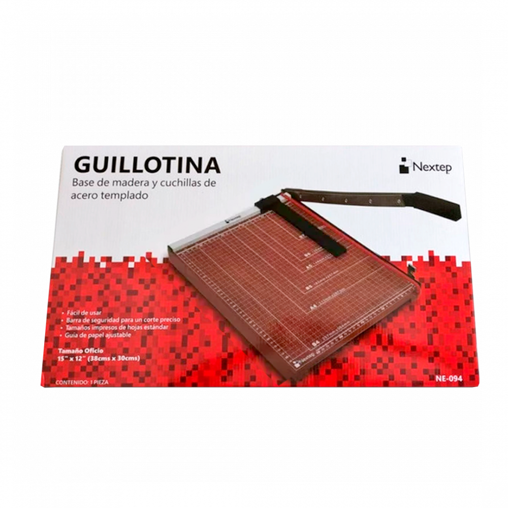 NEXTEP SOLUCIONES - Bundle Guillotina Nextep de Madera Tamaño Oficio 15" Cont. 1 Pieza