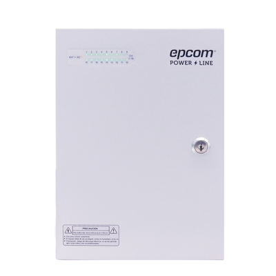 EPCOM POWERLINE - Fuente / 11-15 V / 18 canales / 20 A / Alta tecnología en seguridad / Doble ventilador / Hasta 1.8 Amperes por Salida / Filtro de ruido por canal / Diseño de alta gama.