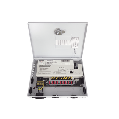 EPCOM POWERLINE - Fuente / 11-15 V / 9 canales / 16 A / Alta tecnología en seguridad / Doble ventilador / Hasta 1.8 Amperes por Salida / Filtro de ruido por canal / Diseño de alta gama.