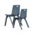 NEXTEP SOLUCIONES - Silla de Visitas/Comedor Nextep Fibra Alta Resistencia Apilable Gris Obscuro