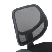 NEXTEP SOLUCIONES - Silla Secretarial Nextep de Altura Ajustable Tela Negra Base Giratoria