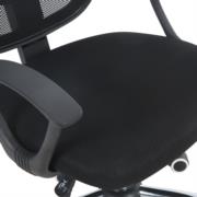 NEXTEP SOLUCIONES - Silla Secretarial Nextep de Altura Ajustable Tela Negra Base Giratoria