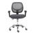 NEXTEP SOLUCIONES - Silla Secretarial Nextep de Altura Ajustable Tela Gris Base Giratoria