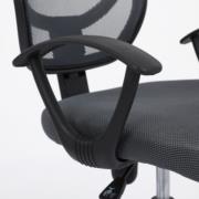 NEXTEP SOLUCIONES - Silla Secretarial Nextep de Altura Ajustable Tela Gris Base Giratoria