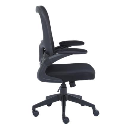 NEXTEP SOLUCIONES - Silla Ejecutiva Nextep de Altura y Descansabrazos Ajustable Tela/Malla Negro y Base Giratoria