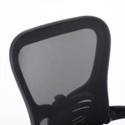 NEXTEP SOLUCIONES - Silla Ejecutiva Nextep de Altura y Descansabrazos Ajustable Tela/Malla Negro y Base Giratoria