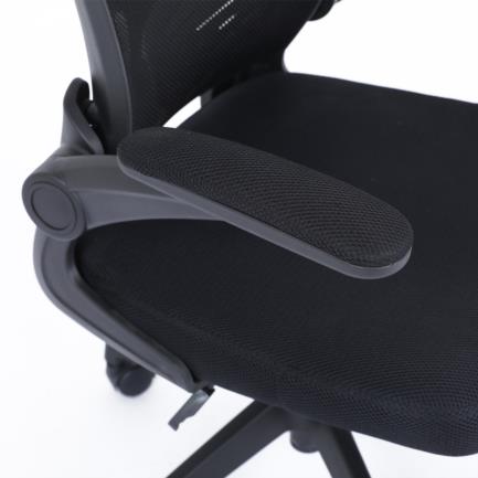 NEXTEP SOLUCIONES - Silla Ejecutiva Nextep de Altura y Descansabrazos Ajustable Tela/Malla Negro y Base Giratoria